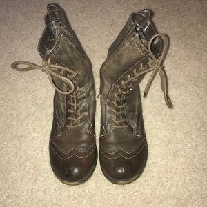 Dirty laundry olive/tan combat boots
